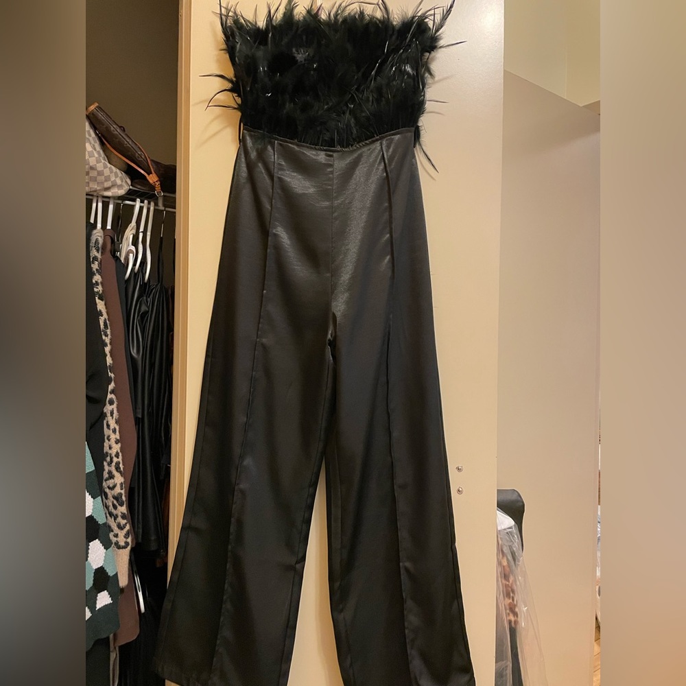Elegant satin jumpsuit